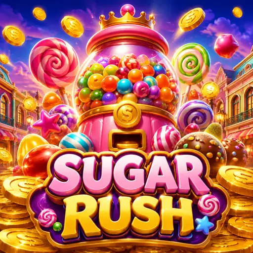 Sugar Rush da Pragmatic Play com tema de guloseimas e cluster pays
